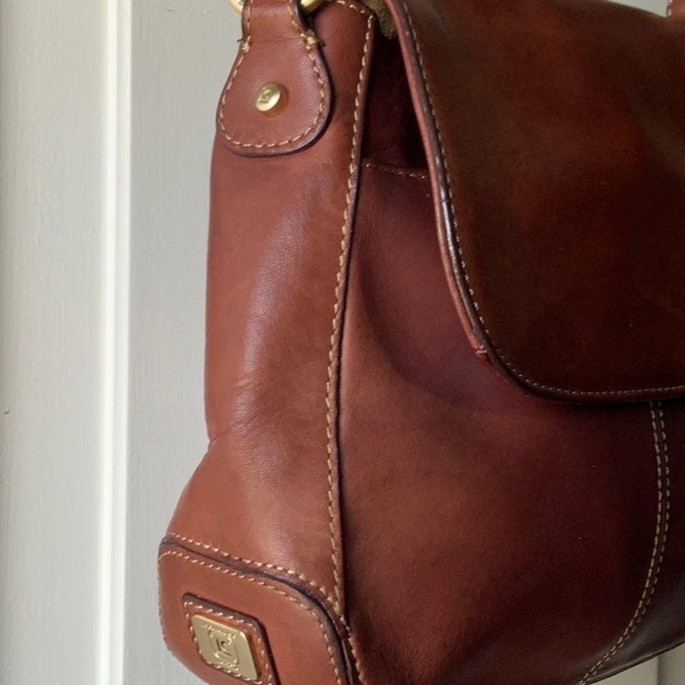 Liz Clairborne Brown Leather Crossbody - Picture 4 of 9